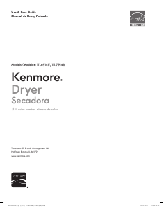 Handleiding Kenmore 111.79142 Wasdroger