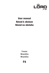Manuál Lord F4 Mraznička