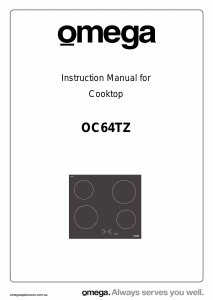 Manual Omega OC64TZ Hob