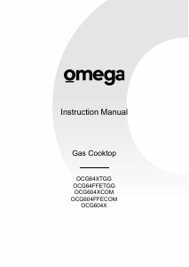 Manual Omega OCG64FFETGG Hob