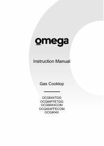 Handleiding Omega OCG604XCOM Kookplaat