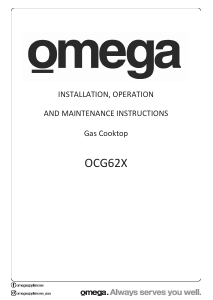 Manual Omega OCG62X Hob