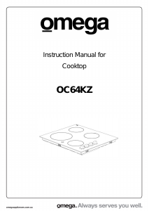 Manual Omega OC64KZ Hob