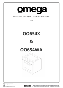 Manual Omega OO654WA Oven