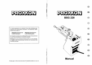 Manuál Proxxon BSG 220 Ostřič vrtáků