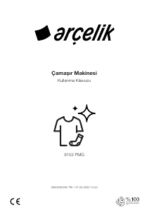 Kullanım kılavuzu Arçelik 9102 PMG Çamaşır makinesi