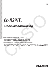 Handleiding Casio FX-82NL Rekenmachine