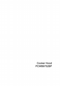 Manual Leisure PCWB9752BP Cooker Hood