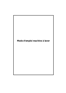 Mode d’emploi Waltham IBIZA 1206 WAV 09 Lave-linge