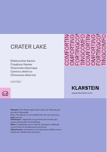 Manual Klarstein 10037982 Crater Lake Electric Fireplace