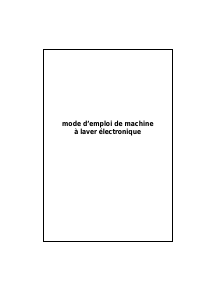 Mode d’emploi Waltham ZEPHYRUS 600 WAV 09 Lave-linge