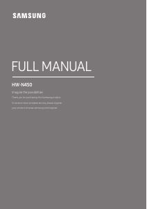 Manual de uso Samsung HW-N450 Altavoz