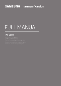 Manual Samsung HW-Q80R Altifalante