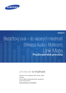 Návod Samsung WAM270 Reproduktor