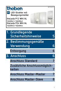 Bedienungsanleitung Theben theLeda P24 AL Bewegungsmelder