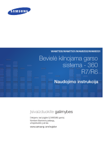 Vadovas Samsung WAM7501 Garsiakalbis