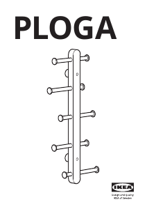 Manual IKEA PLOGA Coat Rack