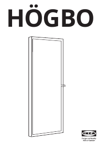 Bruksanvisning IKEA HOGBO Skapdør