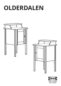Mode d’emploi IKEA OLDERDALEN Table de chevet