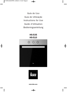 Manual Teka HS-510 Oven