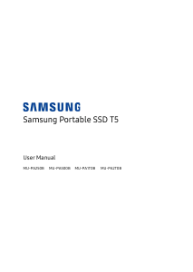 Manual Samsung MU-PA1T0B T5 SSD