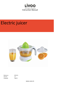 Manual Livoo DOD131N Citrus Juicer