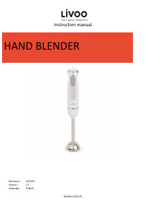 Manual Livoo DOP227 Hand Blender