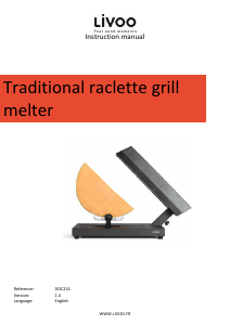 Manual Livoo DOC231 Raclette Grill