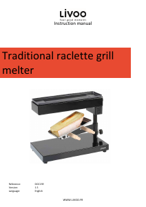 Manual Livoo DOC159 Raclette Grill