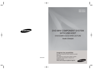 Mode d’emploi Samsung MAX-DA75 Stéréo