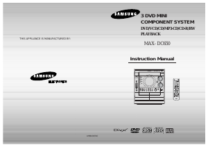 Manual Samsung MAX-DC650 Stereo-set