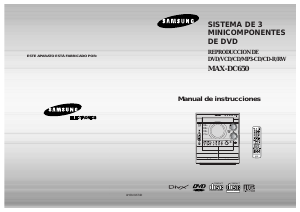 Manual de uso Samsung MAX-DC650 Set de estéreo