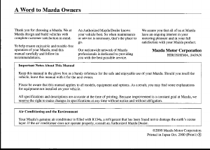 Manual Mazda Protege (2001)