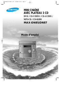 Mode d’emploi Samsung MAX-DN83 Stéréo