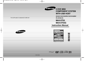 Manual Samsung MAX-DT55 Stereo-set