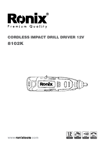 Handleiding Ronix 8102K Schroef-boormachine