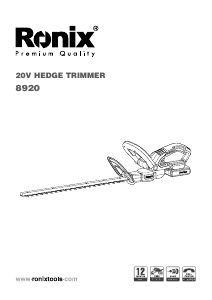 Handleiding Ronix 8920 Heggenschaar