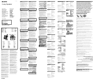 Посібник Sony XS-GT1338F Автомобільний динамік