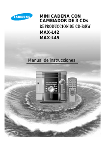 Manual de uso Samsung MAX-L42 Set de estéreo