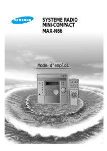 Mode d’emploi Samsung MAX-N66 Stéréo