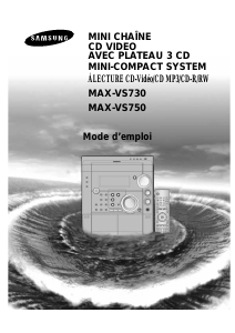 Mode d’emploi Samsung MAX-VS730 Stéréo
