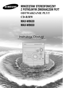 Instrukcja Samsung MAX-WB630 Zestaw stereo