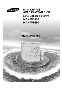 Mode d’emploi Samsung MAX-WB630 Stéréo