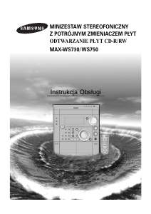 Instrukcja Samsung MAX-WS750 Zestaw stereo