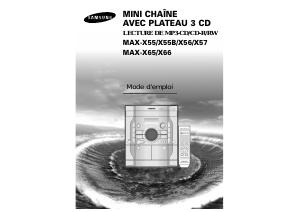 Mode d’emploi Samsung MAX-X56 Stéréo