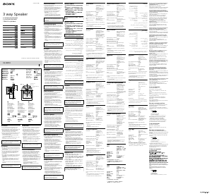 Manual Sony XS-XB130 Coluna auto