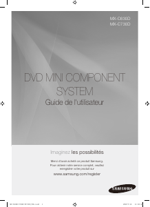 Mode d’emploi Samsung MX-C630D Stéréo