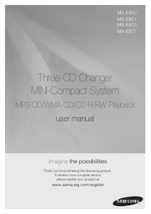 Handleiding Samsung MX-E870 Stereoset