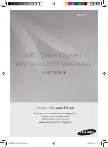 Manual Samsung MX-F870 Stereo-set