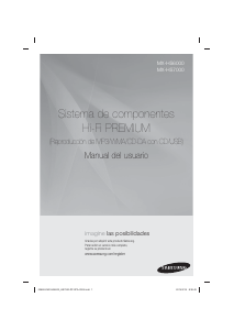 Manual de uso Samsung MX-HS7000 Set de estéreo